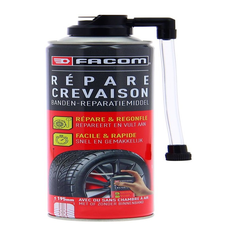 Répare crevaison 400ml - FACOM - sans démontage du pneu jusqu'a 195