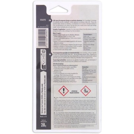 Colle epoxy alu bi-composant 28g - FACOM - pour pieces métalliques-plastiques-bois