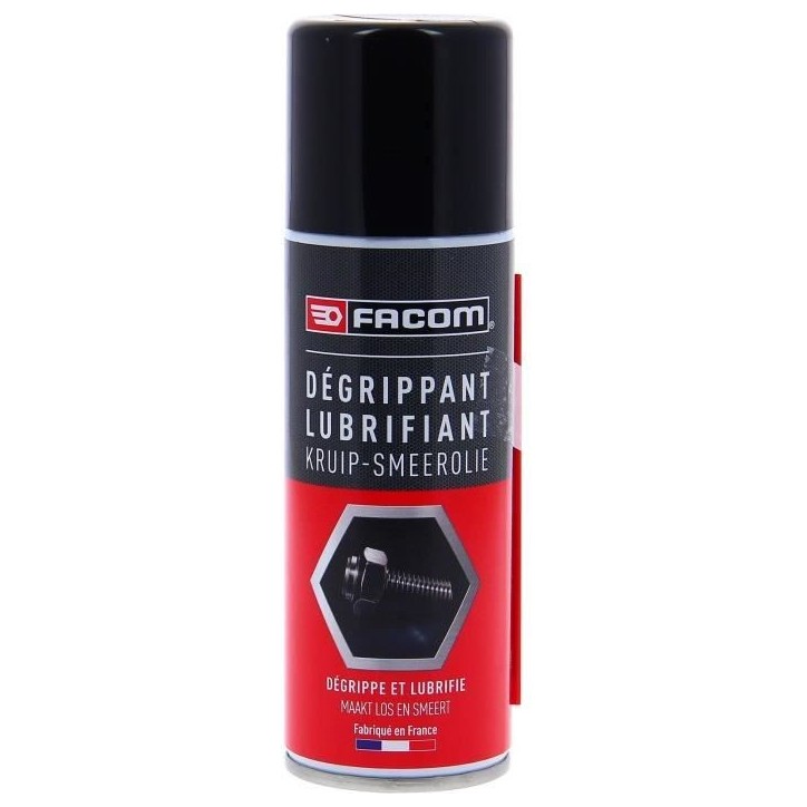 Dégrippant-lubrifiant Aérosol 200ml - FACOM - Permet de débloquer rapidement la visserie oxydée. Lubrifie les mécanismes Dégrippant-lubrifiant Aérosol 200ml - FACOM - Permet de débloquer rapidement la visserie oxydée. Lubrifie les mécanismes