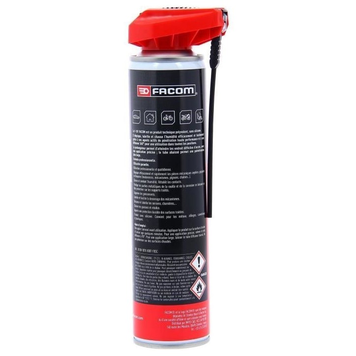 Dégrippant-lubrifiant anti-humidité Aérosol 300ml - FACOM - Pro+ - Dégrippe, lubrifie, lutte contre l'humidité