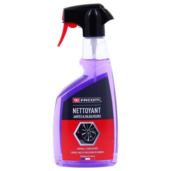 Nettoyant jantes et enjoliveurs 500 ml - FACOM - Formule concentrée - Dégraisse et nettoie les jantes tous types et enjoliveur Nettoyant jantes et enjoliveurs 500 ml - FACOM - Formule concentrée - Dégraisse et nettoie les jantes tous types et enjoliveur