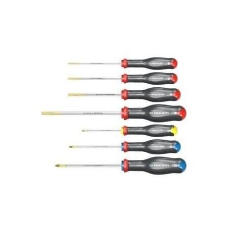 Jeu de 7 tournevis PROTWIST - FACOM - AT.7PB