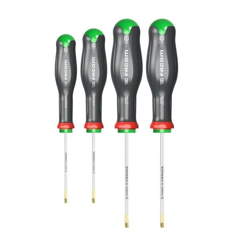 Jeu de 4 tournevis PROTWIST resistorx - FACOM - ATXR.J4PB Jeu de 4 tournevis PROTWIST resistorx - FACOM - ATXR.J4PB