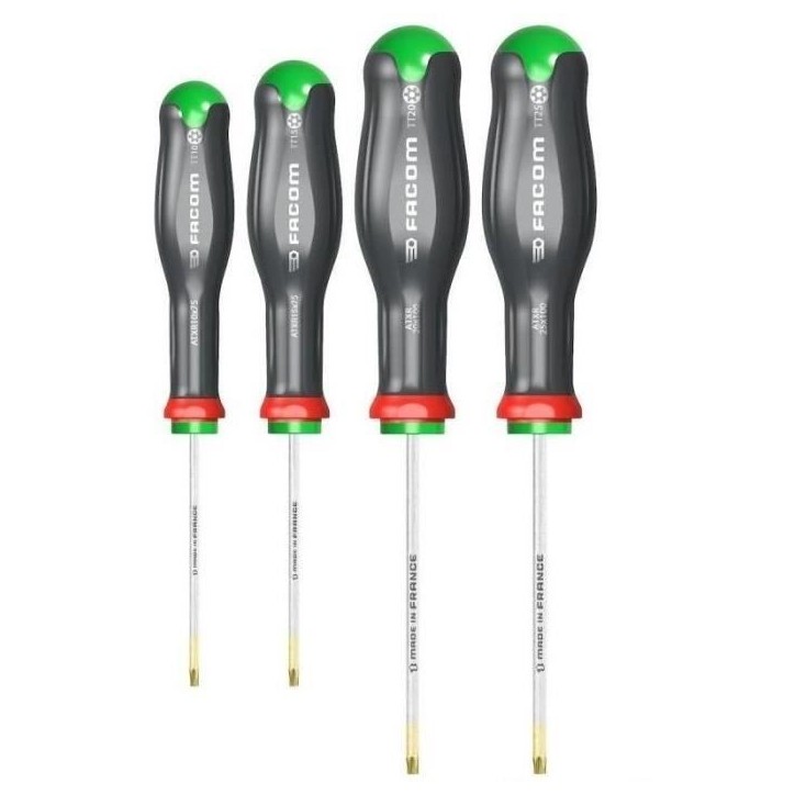 Jeu de 4 tournevis PROTWIST resistorx - FACOM - ATXR.J4PB Jeu de 4 tournevis PROTWIST resistorx - FACOM - ATXR.J4PB