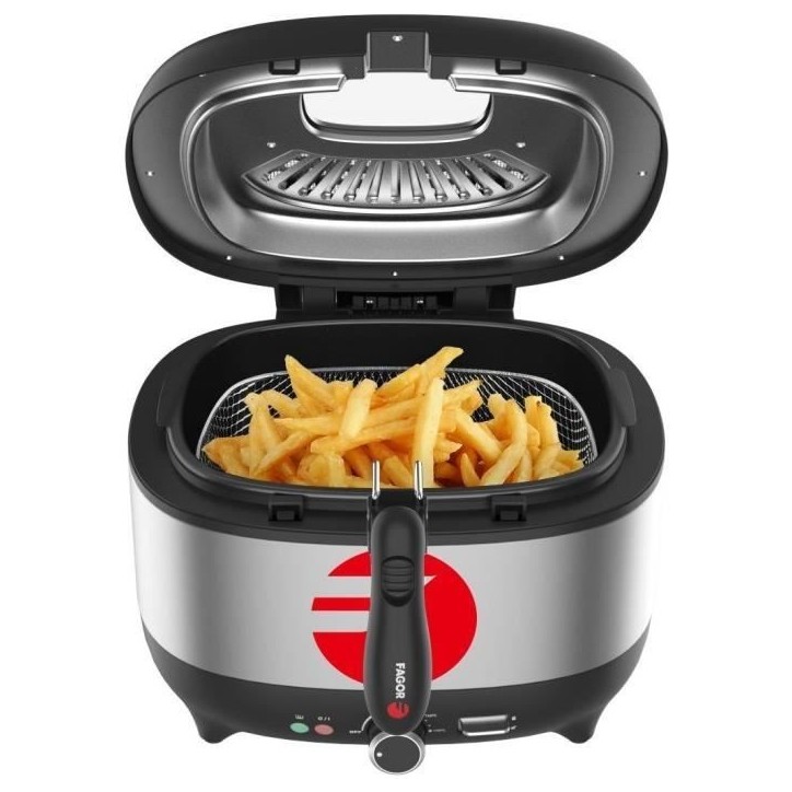 Friteuse électrique FAGOR - FG2310 - Capacité 3,5L - Jusqu'a 190°C - Filtre anti odeurs - 1800W Friteuse électrique FAGOR - FG2310 - Capacité 3,5L - Jusqu'a 190°C - Filtre anti odeurs - 1800W