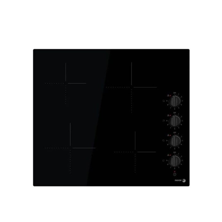 Table Vitrocéramique - FAGOR - FAVM3540 - 4 plaques de cuisson - Noir - 56 cm x 49 cm Table Vitrocéramique - FAGOR - FAVM3540 - 4 plaques de cuisson - Noir - 56 cm x 49 cm