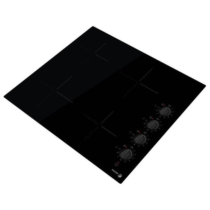 Table Vitrocéramique - FAGOR - FAVM3540 - 4 plaques de cuisson - Noir - 56 cm x 49 cm Table Vitrocéramique - FAGOR - FAVM3540 - 4 plaques de cuisson - Noir - 56 cm x 49 cm