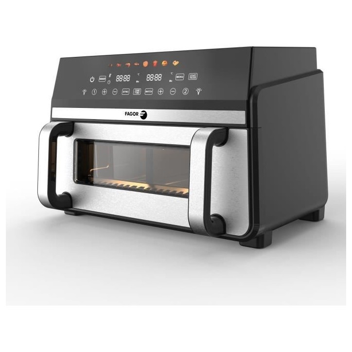Friteuse sans huile FAGOR - Airfryer FG10AF - Capacité 11L - Double cuves 5,5L - Séparateur amovible - 2200W Friteuse sans huile FAGOR - Airfryer FG10AF - Capacité 11L - Double cuves 5,5L - Séparateur amovible - 2200W