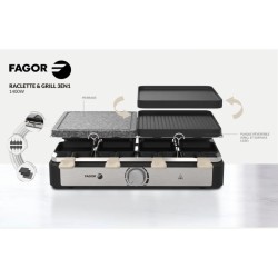 Appareil a raclette FAGOR - FGRG8 - Pierre de cuisson - Jusqu'a 8 pers