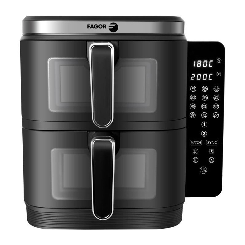 Friteuse sans huile FAGOR - Airfryer FGD11 - Capacité 11L - Double cu Friteuse sans huile FAGOR - Airfryer FGD11 - Capacité 11L - Double cu