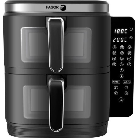 Friteuse sans huile FAGOR - Airfryer FGD11 - Capacité 11L - Double cu