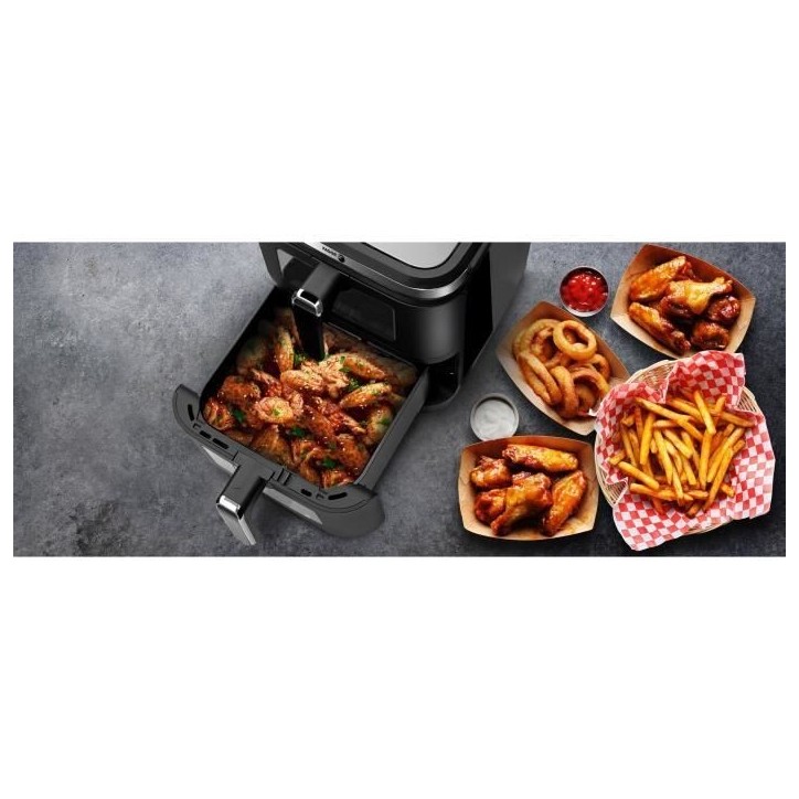 Friteuse sans huile FAGOR - Airfryer FGD11 - Capacité 11L - Double cuves 5,5 L - 12 programmes de cuisson - 2800W Friteuse sans huile FAGOR - Airfryer FGD11 - Capacité 11L - Double cuves 5,5 L - 12 programmes de cuisson - 2800W