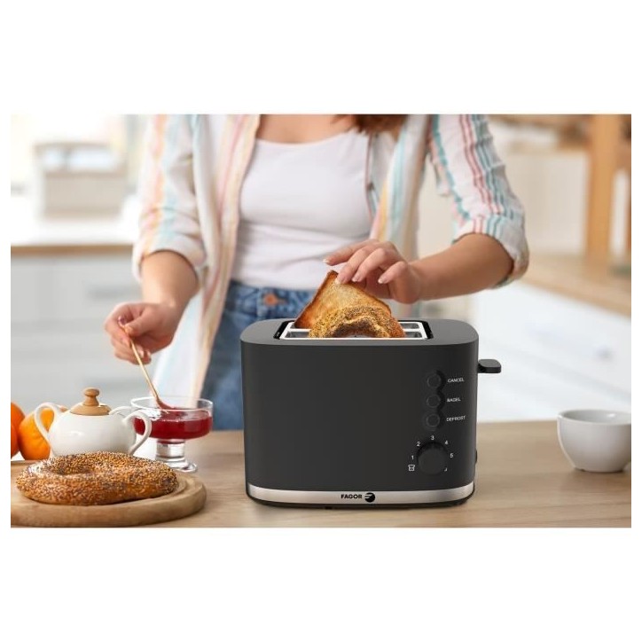 Grill Pain - FAGOR - FG250 - 4 fonctions : Bagel, Réchauffage, Annulation, Décongélation Grill Pain - FAGOR - FG250 - 4 fonctions : Bagel, Réchauffage, Annulation, Décongélation