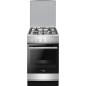 Cuisiniere a gaz - FAGOR-FACG202S - 4 foyers - 74 L - 50 x 60 cm - Silver