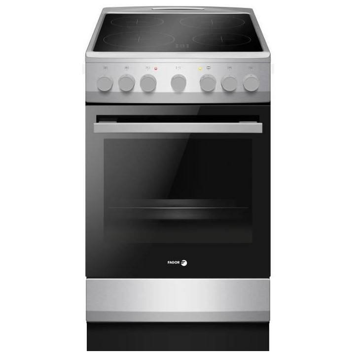 Cuisiniere vitrocéramique - FAGOR-FACV203S - 4 foyers - 62 L - 50 x 60 cm - Silver Cuisiniere vitrocéramique - FAGOR-FACV203S - 4 foyers - 62 L - 50 x 60 cm - Silver