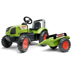 Tracteur a pédales Claas - FALK - Volant directionnel et Remorque - 1