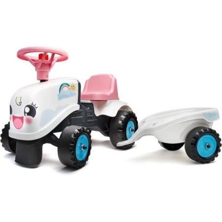 Porteur Tracteur Rainbow Farm - FALK - Volant directionnel avec klaxon
