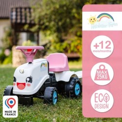 Porteur Tracteur Rainbow Farm - FALK - Volant directionnel avec klaxon