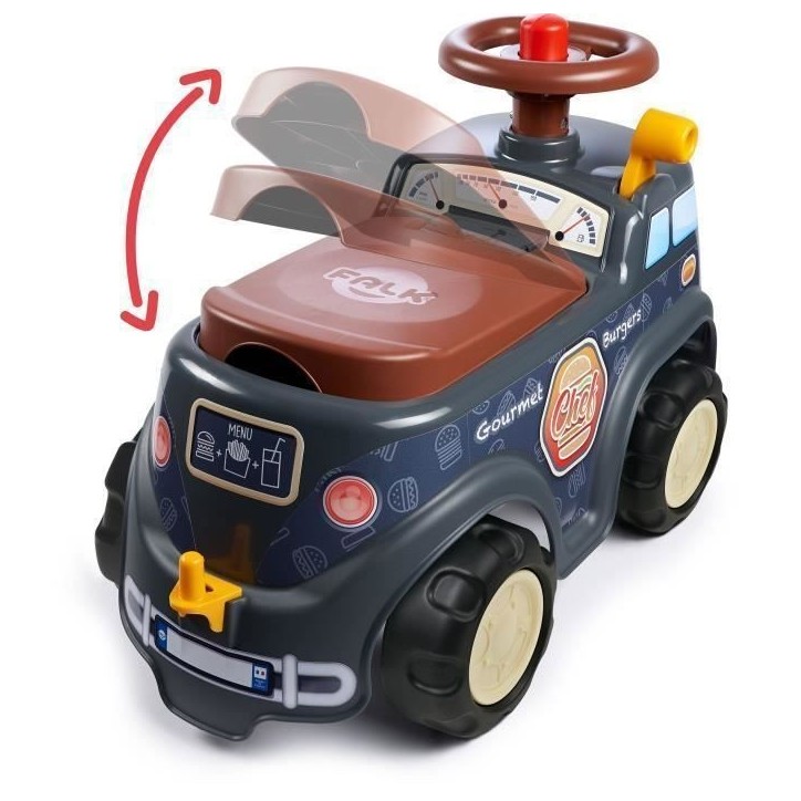 Porteur - FALK - Food Truck - Volant directionnel - Remorque - Des 12 Mois - 100% Fabriqué en France Porteur - FALK - Food Truck - Volant directionnel - Remorque - Des 12 Mois - 100% Fabriqué en France
