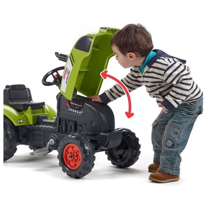 Tracteur avec remorque et capot ouvrant - FALK - Class - Des 2 ans - 100% Fabriqué en France - 75% de plastique recyclé Tracteur avec remorque et capot ouvrant - FALK - Class - Des 2 ans - 100% Fabriqué en France - 75% de plastique recyclé