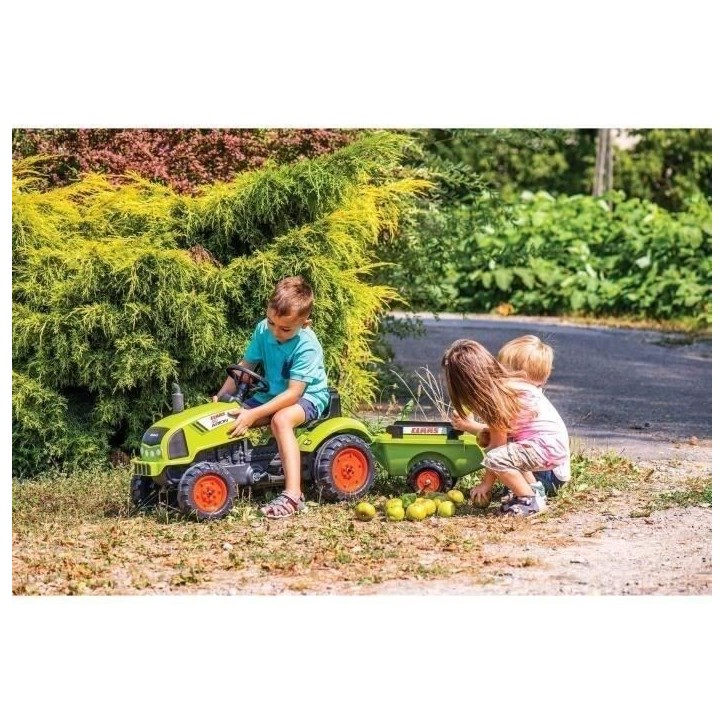 Tracteur avec remorque et capot ouvrant - FALK - Class - Des 2 ans - 100% Fabriqué en France - 75% de plastique recyclé Tracteur avec remorque et capot ouvrant - FALK - Class - Des 2 ans - 100% Fabriqué en France - 75% de plastique recyclé