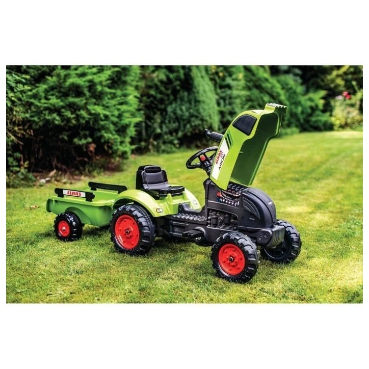 Tracteur avec remorque et capot ouvrant - FALK - Class - Des 2 ans - 100% Fabriqué en France - 75% de plastique recyclé Tracteur avec remorque et capot ouvrant - FALK - Class - Des 2 ans - 100% Fabriqué en France - 75% de plastique recyclé