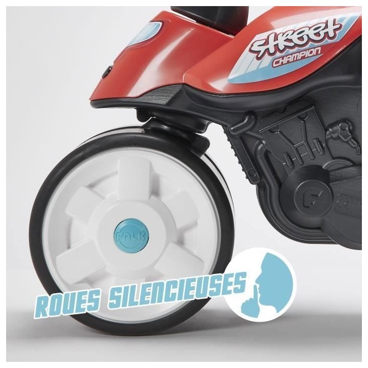 Porteur Moto - FALK - Street Champion - Des 12 mois - 100% Fabriqué en France - 40% de plastique recyclé Porteur Moto - FALK - Street Champion - Des 12 mois - 100% Fabriqué en France - 40% de plastique recyclé