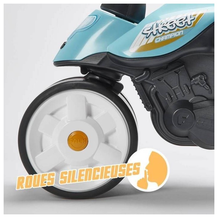Draisienne moto Falk - Street Champion - roues silencieuses - Bleu Draisienne moto Falk - Street Champion - roues silencieuses - Bleu