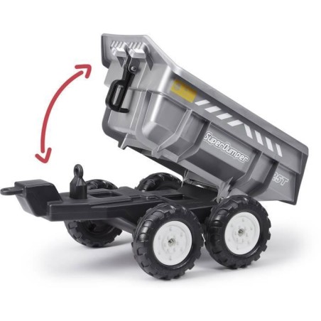 Remorque basculante - FALK - Super Dumper - Adaptable a l'ensemble de la gamme de tracteurs Falk 3-7 ans - 100% Fabriqué en Fra