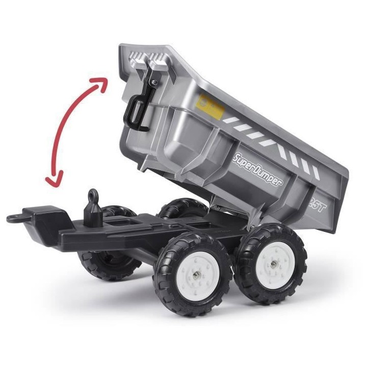 Remorque basculante - FALK - Super Dumper - Adaptable a l'ensemble de la gamme de tracteurs Falk 3-7 ans - 100% Fabriqué en Fra Remorque basculante - FALK - Super Dumper - Adaptable a l'ensemble de la gamme de tracteurs Falk 3-7 ans - 100% Fabriqué en Fra