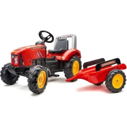 Tracteur a pédales Supercharger - FALK - Volant directionnel et remor