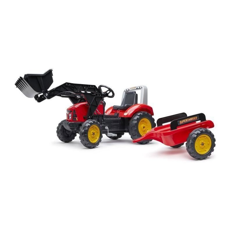 Tractopelle a pédales - FALK - Supercharger - Des 3 ans - 100% Fabriq