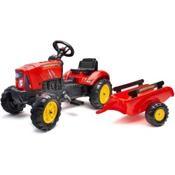 Tracteur a pédales SuperCharger - FALK - Volant directionnel et remor