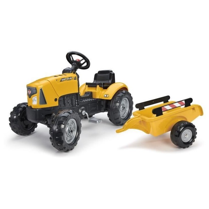 Tracteur a pédales FALK SuperBuilder - capot ouvrant et remorque - pour enfants de 2 a 5 ans Tracteur a pédales FALK SuperBuilder - capot ouvrant et remorque - pour enfants de 2 a 5 ans