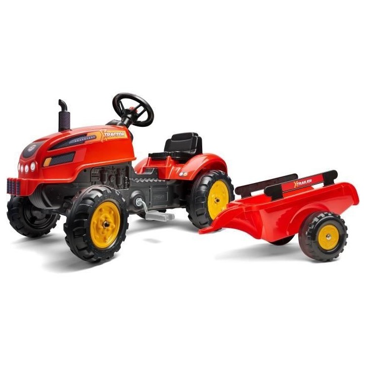 Tracteur - FALK - X-Tractor - Des 2 ans - 100% Fabriqué en France - 50% de plastique recyclé - Capot ouvrant, cheminée et rem Tracteur - FALK - X-Tractor - Des 2 ans - 100% Fabriqué en France - 50% de plastique recyclé - Capot ouvrant, cheminée et rem