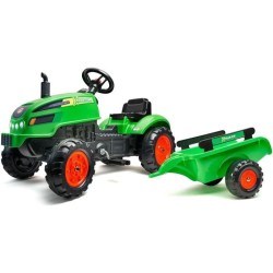 Tracteur a pédales X-Tractor - FALK - Capot ouvrant et Remorque - 100