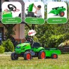 Tracteur a pédales X-Tractor - FALK - Capot ouvrant et Remorque - 100