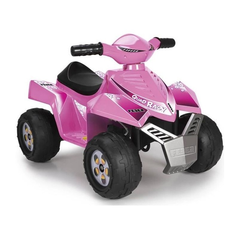 Quad électrique 6V Racy - rose - FEBER Quad électrique 6V Racy - rose - FEBER