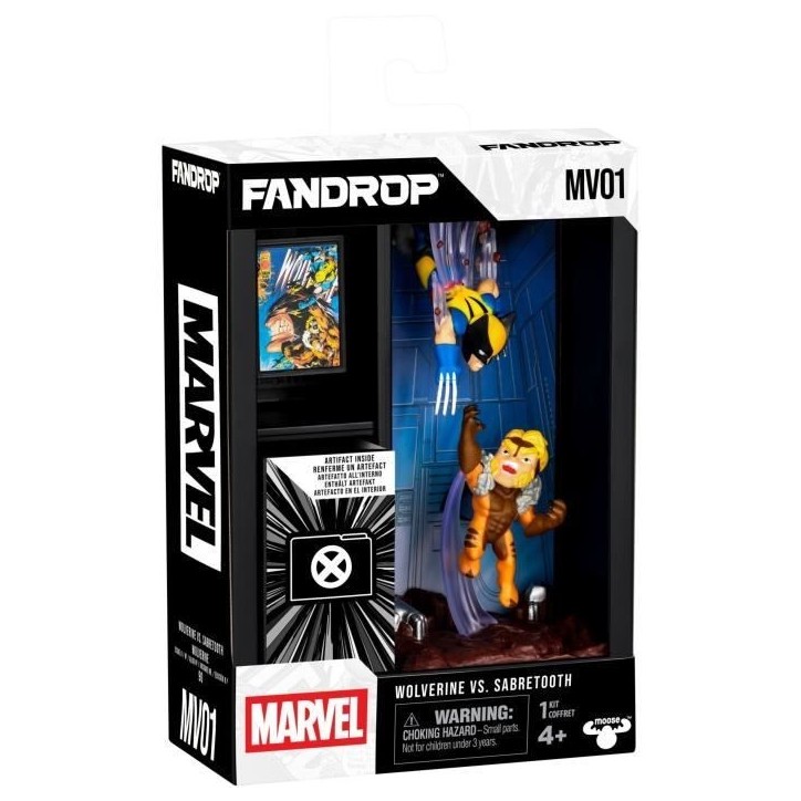 Figurine - FANDROP x STAR WARS - Wolverine vs Dents-de-Sabre - Vitrine avec scene culte + mini affiche - 18 cm Figurine - FANDROP x STAR WARS - Wolverine vs Dents-de-Sabre - Vitrine avec scene culte + mini affiche - 18 cm