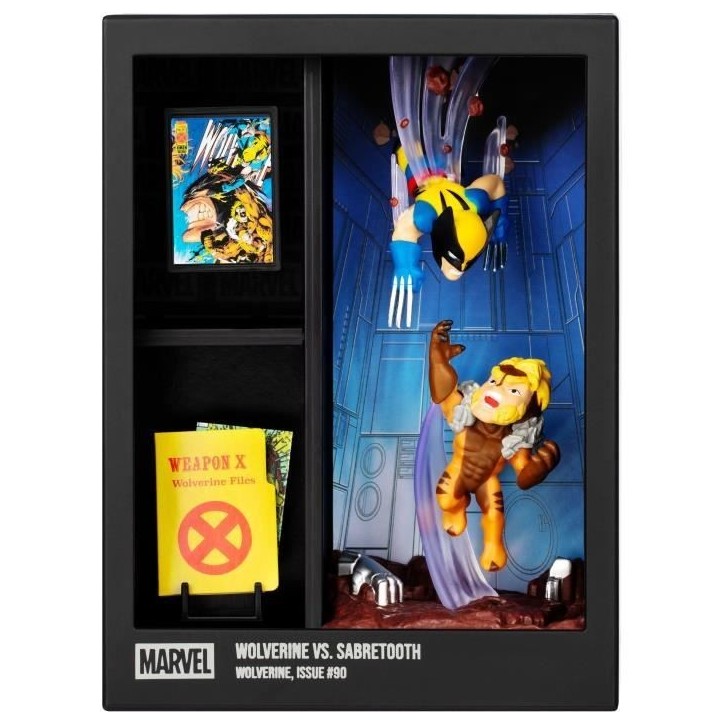 Figurine - FANDROP x STAR WARS - Wolverine vs Dents-de-Sabre - Vitrine avec scene culte + mini affiche - 18 cm Figurine - FANDROP x STAR WARS - Wolverine vs Dents-de-Sabre - Vitrine avec scene culte + mini affiche - 18 cm