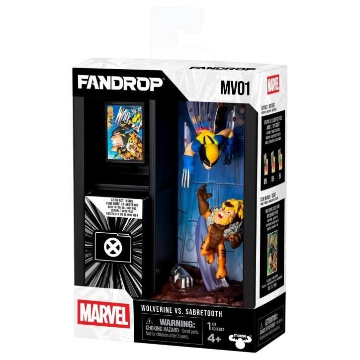 Figurine - FANDROP x STAR WARS - Wolverine vs Dents-de-Sabre - Vitrine avec scene culte + mini affiche - 18 cm Figurine - FANDROP x STAR WARS - Wolverine vs Dents-de-Sabre - Vitrine avec scene culte + mini affiche - 18 cm