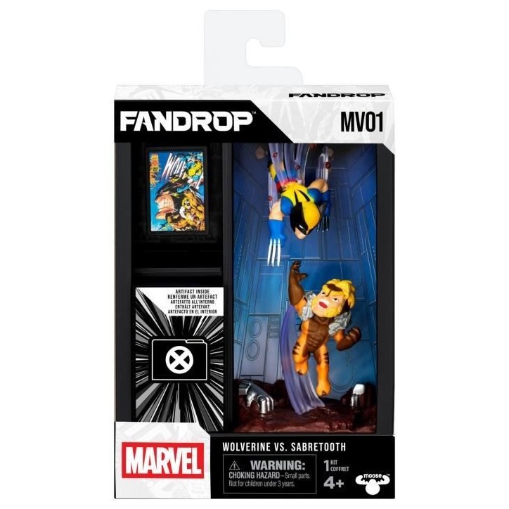 Figurine - FANDROP x STAR WARS - Wolverine vs Dents-de-Sabre - Vitrine avec scene culte + mini affiche - 18 cm Figurine - FANDROP x STAR WARS - Wolverine vs Dents-de-Sabre - Vitrine avec scene culte + mini affiche - 18 cm