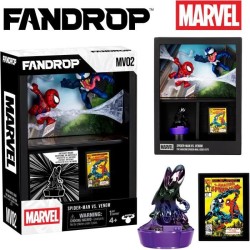 Figurine - FANDROP x STAR WARS - Spider-Man vs Venom - Vitrine avec sc