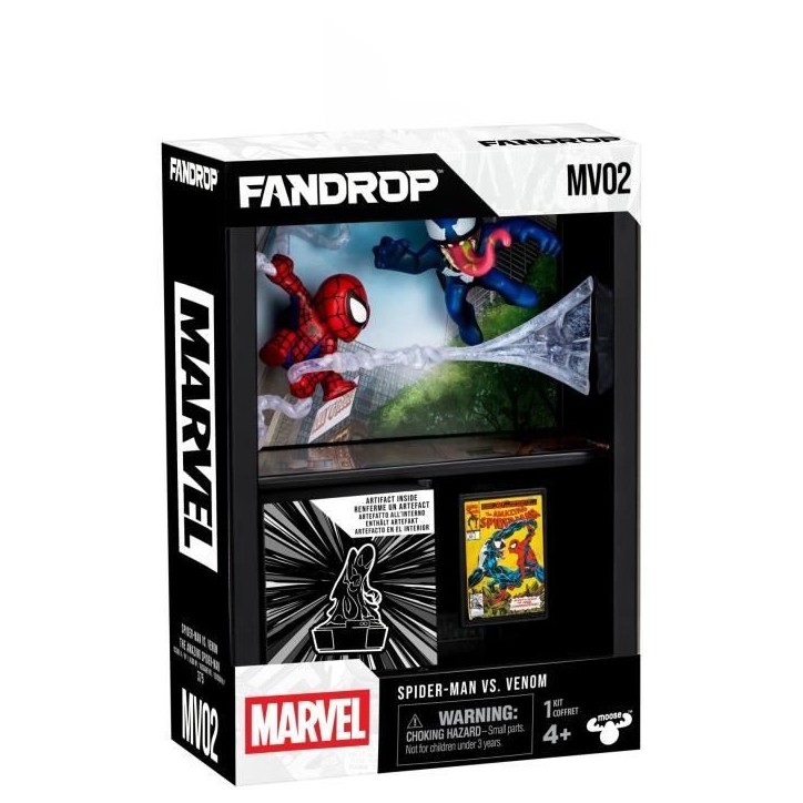 Figurine - FANDROP x STAR WARS - Spider-Man vs Venom - Vitrine avec scene culte + mini affiche - 18 cm Figurine - FANDROP x STAR WARS - Spider-Man vs Venom - Vitrine avec scene culte + mini affiche - 18 cm