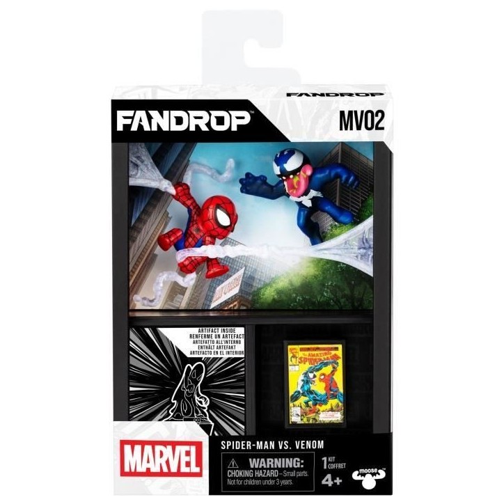 Figurine - FANDROP x STAR WARS - Spider-Man vs Venom - Vitrine avec scene culte + mini affiche - 18 cm Figurine - FANDROP x STAR WARS - Spider-Man vs Venom - Vitrine avec scene culte + mini affiche - 18 cm
