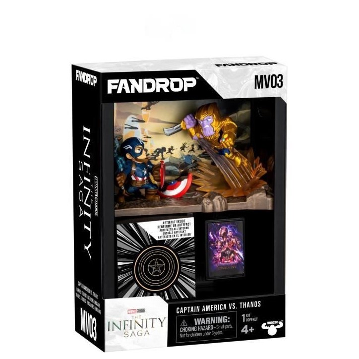 Figurine - FANDROP x STAR WARS - Captain America vs Thanos - Vitrine avec scene culte + mini affiche - 18 cm Figurine - FANDROP x STAR WARS - Captain America vs Thanos - Vitrine avec scene culte + mini affiche - 18 cm