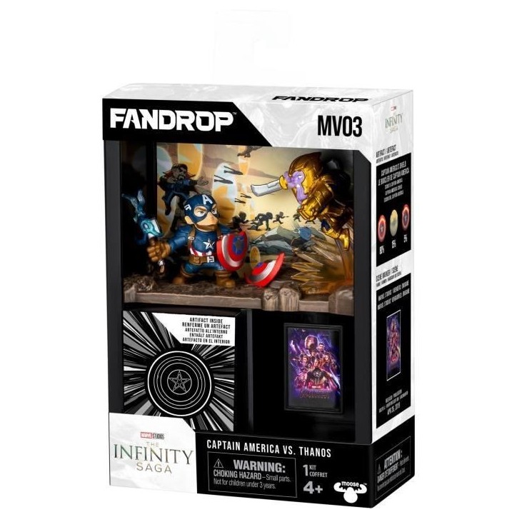 Figurine - FANDROP x STAR WARS - Captain America vs Thanos - Vitrine avec scene culte + mini affiche - 18 cm Figurine - FANDROP x STAR WARS - Captain America vs Thanos - Vitrine avec scene culte + mini affiche - 18 cm