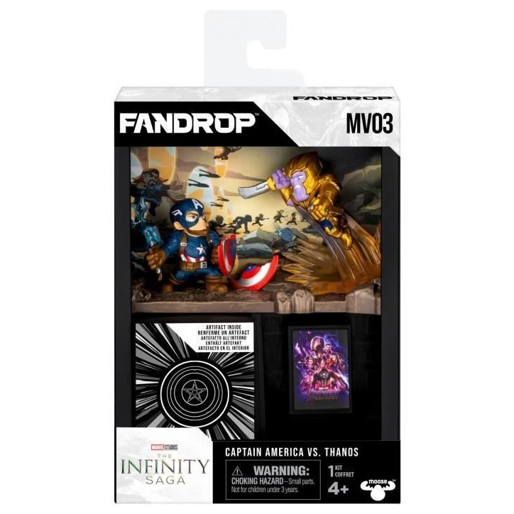 Figurine - FANDROP x STAR WARS - Captain America vs Thanos - Vitrine avec scene culte + mini affiche - 18 cm Figurine - FANDROP x STAR WARS - Captain America vs Thanos - Vitrine avec scene culte + mini affiche - 18 cm