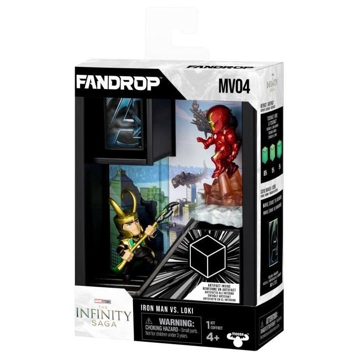 Figurine - FANDROP x STAR WARS - Iron Man vs Loki - Vitrine avec scene culte + mini affiche - 18 cm Figurine - FANDROP x STAR WARS - Iron Man vs Loki - Vitrine avec scene culte + mini affiche - 18 cm