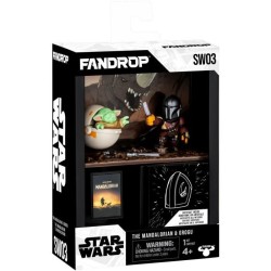 Figurine - FANDROP x STAR WARS - Mandalorian & Grogu - Vitrine avec sc